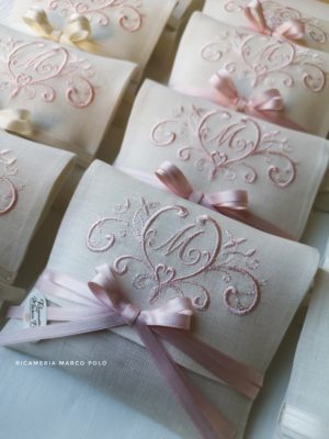 Bustina principessa rosa perla