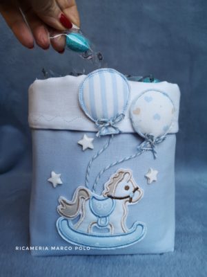 Cavalluccio e palloncini con stelline