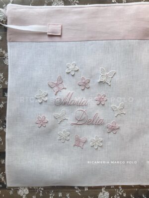 Sacca primo cambio lino panna