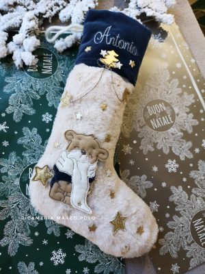 Orsetto con lanterna, dettagli oro