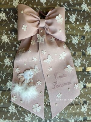 coniglietto e fiori stoffa