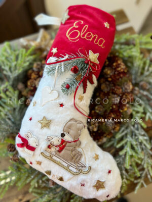 Orso con coniglietti (2) e slitta