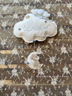 Nuvola e orsetto sulla luna