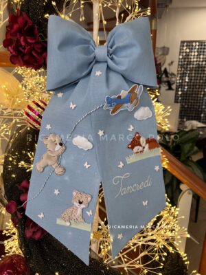 Fiocco nascita in azzurro