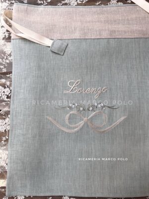 Sacca primo cambio in lino