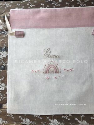 Sacca per il primo cambio in lino