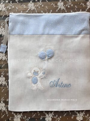 Sacca primo cambio con orsetto